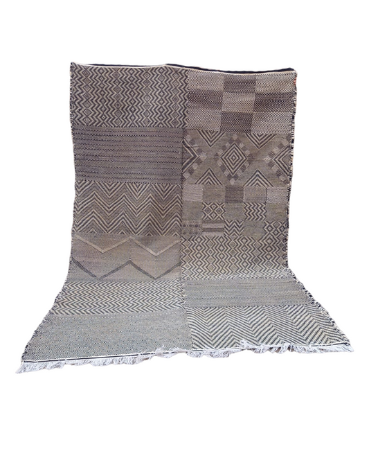 Berber rug Grey Patchwork